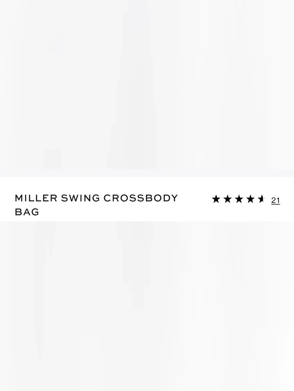 (1770) NWT TORY BURCH Miller Swing Crossbody Bag